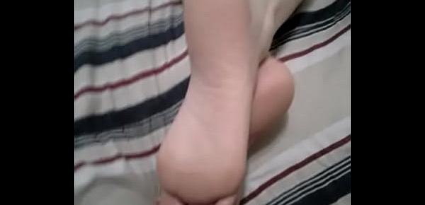  Sexy pale white feet...Feet lovers only